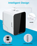 Compact Mini Fridge, 10L Portable Small Refrigerator, 2.6 Gal Mini Fridge with AC/DC Adapters, Small Cosmetics Cooler