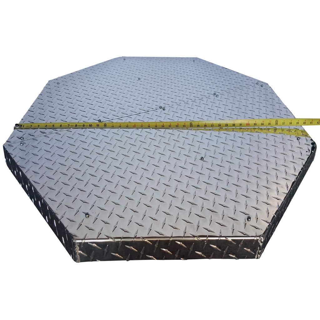 Deck Defender & Grass Guard MAX - Fire Pit Base & Heat Shield - Metal Fireproof Pad for Under Fire Pit - Heat