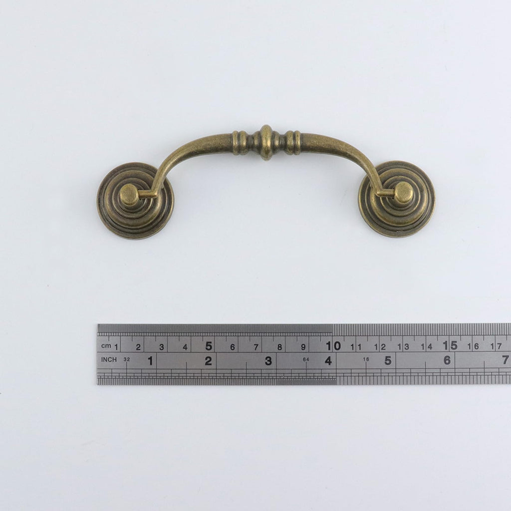 10Pcs Antique Drop Bail Pulls Handles 4Inch Hole Centers