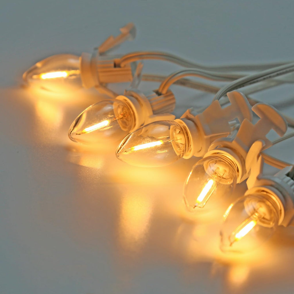 Accessory Cord with 5 PCS C7 LED Night Light Bulbs, E12 Base, 1 Pack