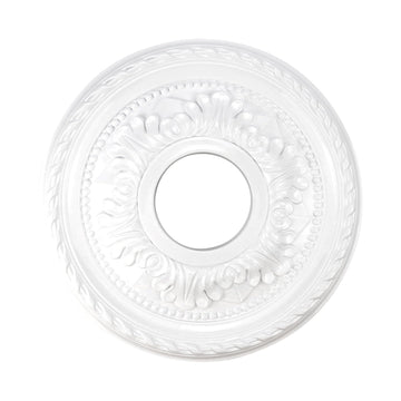 Ceiling Medallions for Chandeliers Ceiling Fan Medallion , shopping mall, bedroom 12.2" Light Medallion White