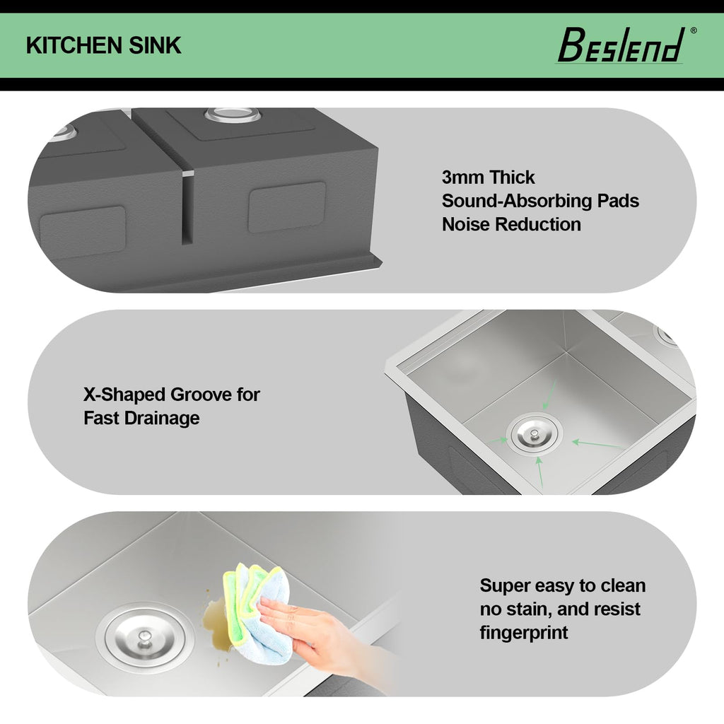 30 Undermount Kitchen Sink Double Bowl