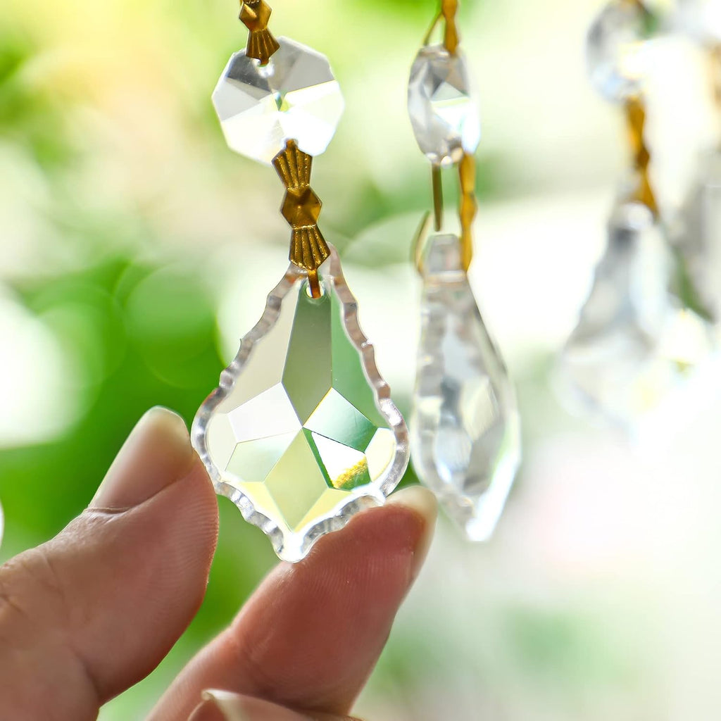 10pcs Crystal Garland Strands Hanging Glass Chandelier Beads Chains - Crystal Chandelier Replacements
