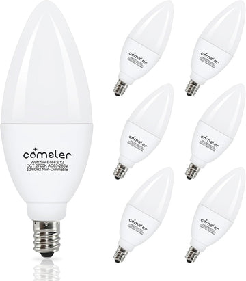 E12 LED Candelabra Light Bulbs 60W Equivalent 2700K Soft White