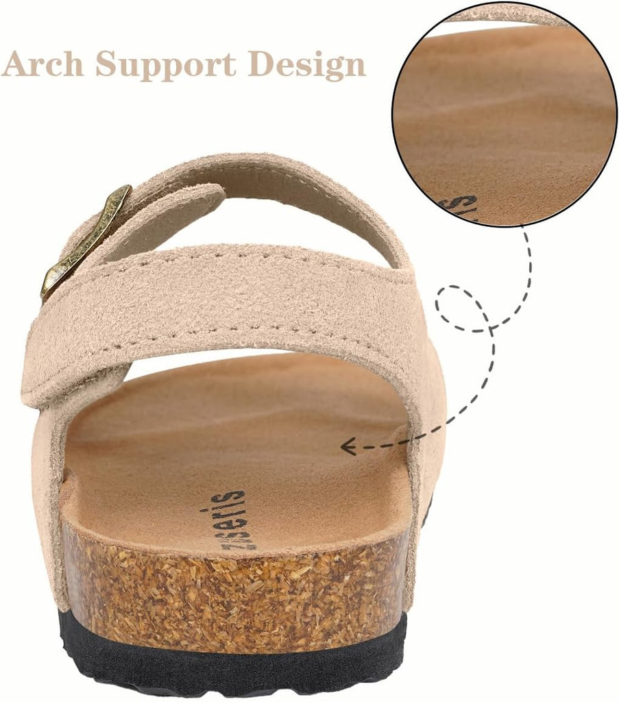 Kids Toddler Sandals Boys Girls Cork Footbed Sandal