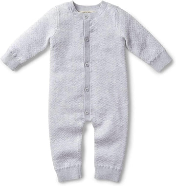 Kids' Layette Baby Cable Knit Sweater Romper | GOTS Certified