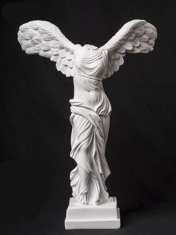 5.9 Inch Greek Victory Goddess Resin Statue, The Winged Victory Sculpture Figurine, Room Office Bookself Art Decor