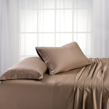 Hotel Standard 600 TC Viscose from Bamboo Pillowcases, Taupe