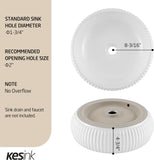 Bathroom Vessel Sink above Counter, Bowl Sinks for Bathroom