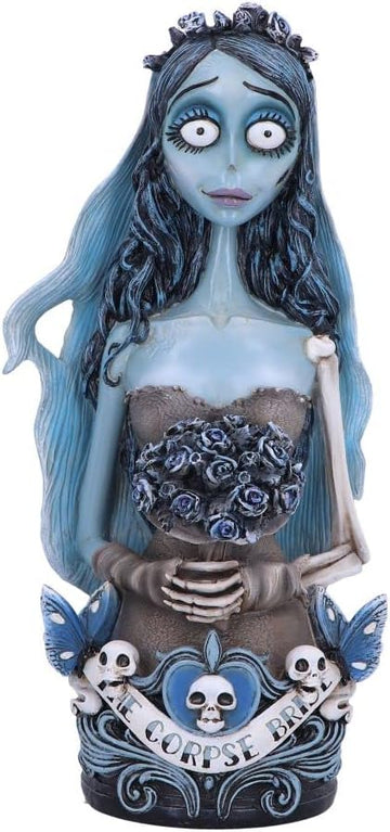 Official Corpse Bride Emily Bust, 29.3cm, Resin, Blue, Officially Licensed Merchandise, Collectible Emily The Bride