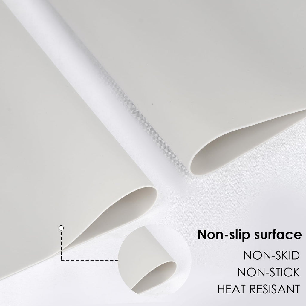 Extra Large Silicone Table Mat, Food-Grade Silicone Mat for Crafts Kids Placemat Desk Countertop Waterproof Protector