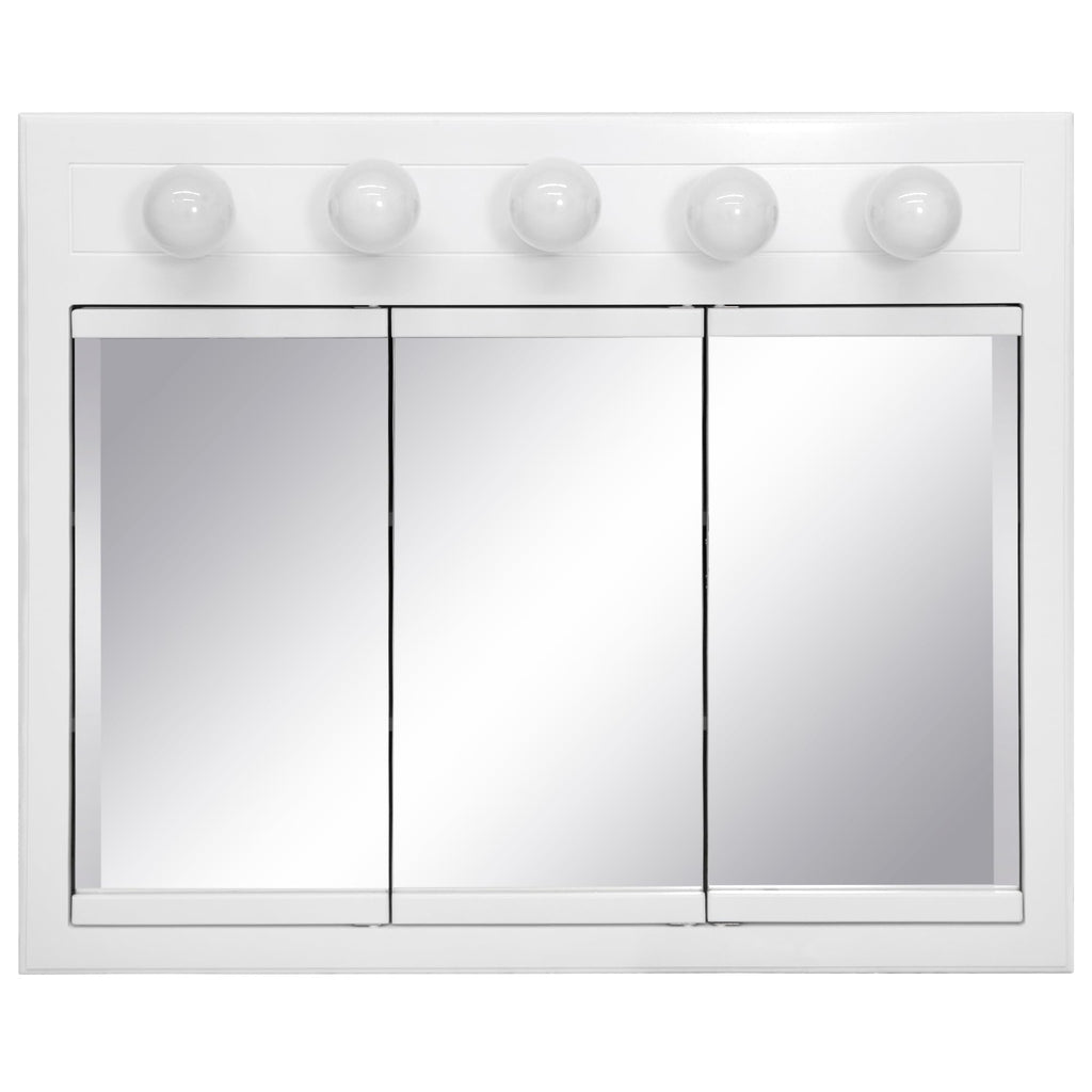Concord Tri-View Medicine Cabinet, 36", White