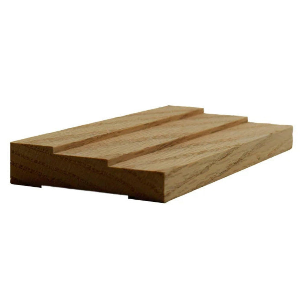 Contemporary 2-1/2" Wide x 3/4" Stepped Casing. Unfinished Trim, Cherry, 42"