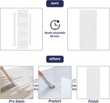 Double 30" x 84" White Barn Door with 10FT Sliding Door Hardware Kit Included, Assemblely Needed, Wa