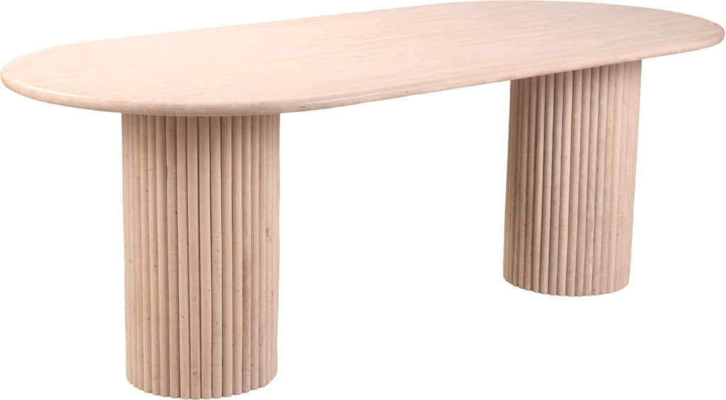 Messina Brown Marble Dining Table