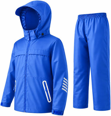Kids Rain Gear Boys Girls Youth Rain Jacket and Pants