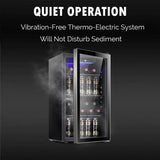 26 Bottle 130 Can Wine Cooler/Cabinet Beverage Refrigerator Mini Wine Cellar Bee