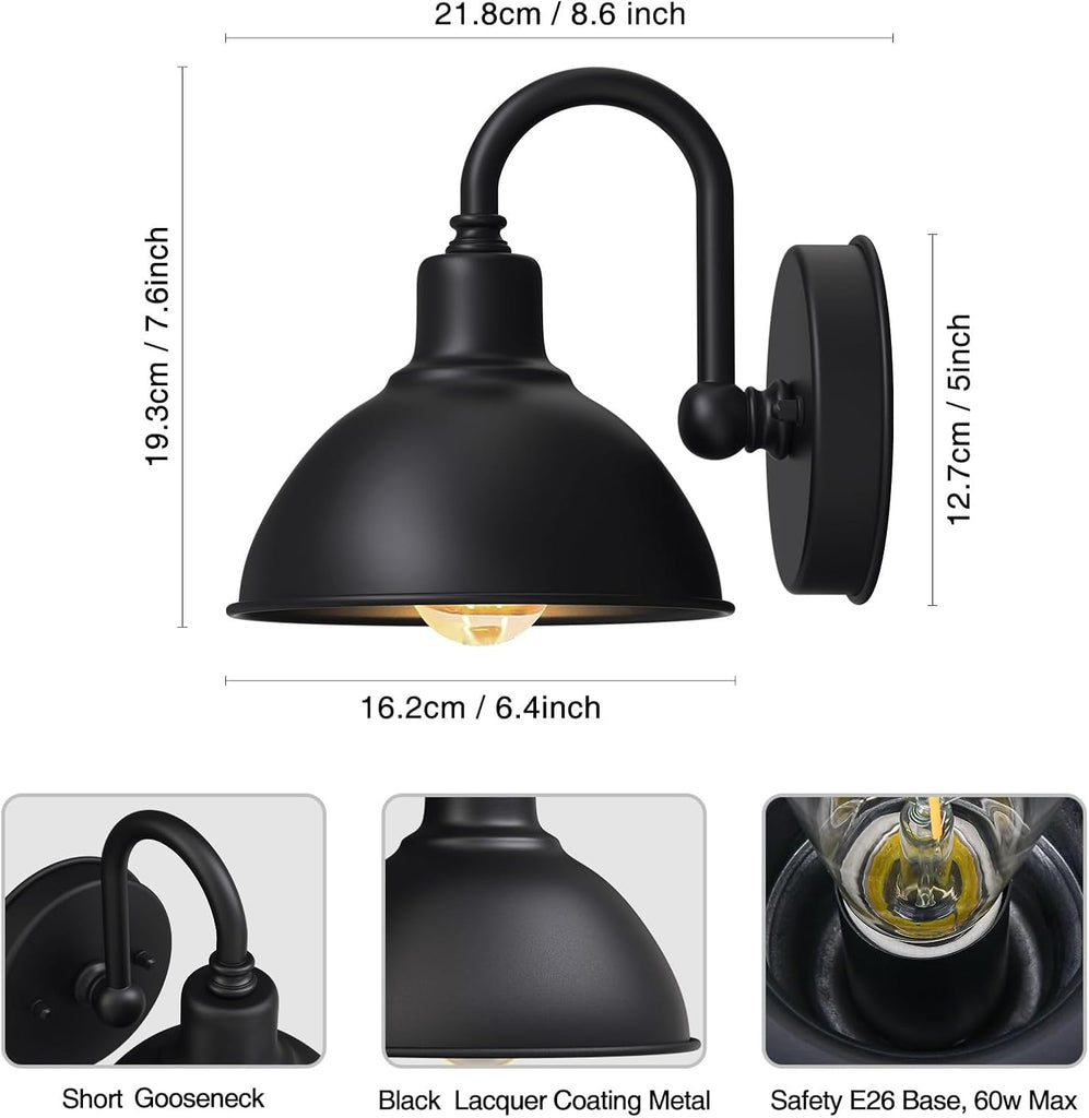 Barn Light Gooseneck Light- Small Farmhouse Outdoor Lighting