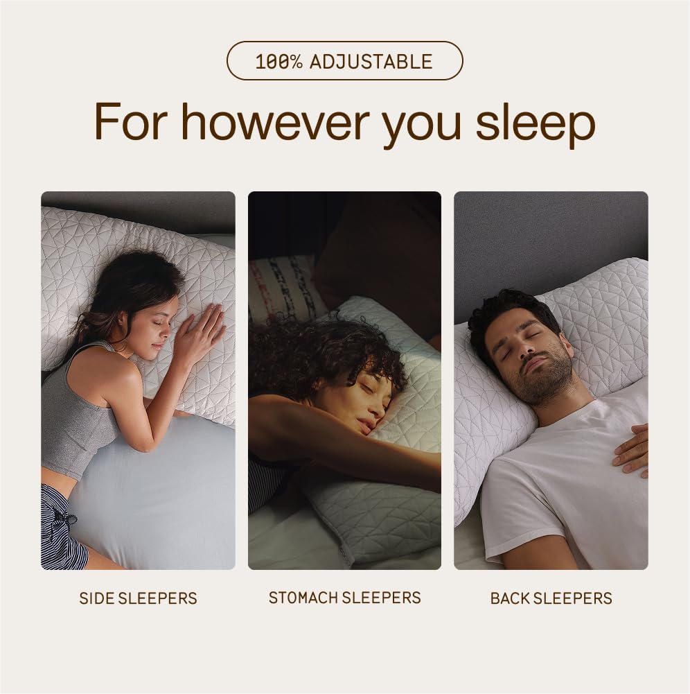 Original Adjustable Pillow, King Size Bed Pillows for Sleeping, Cross Cut Memory Foam Pillows - Medium Firm Back