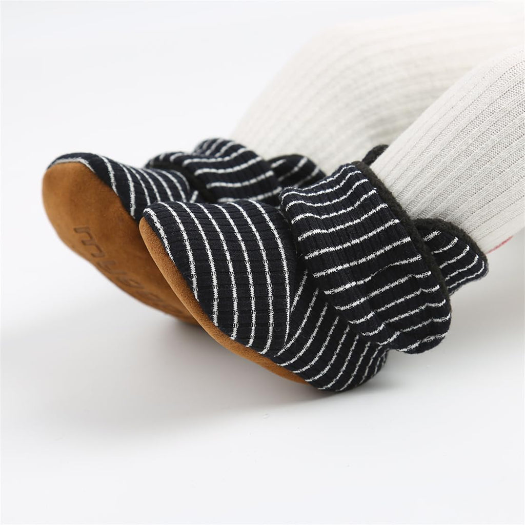 Baby Boy Girl Booties Cozy Fleece Slippers Infant Newborn Sock Shoes