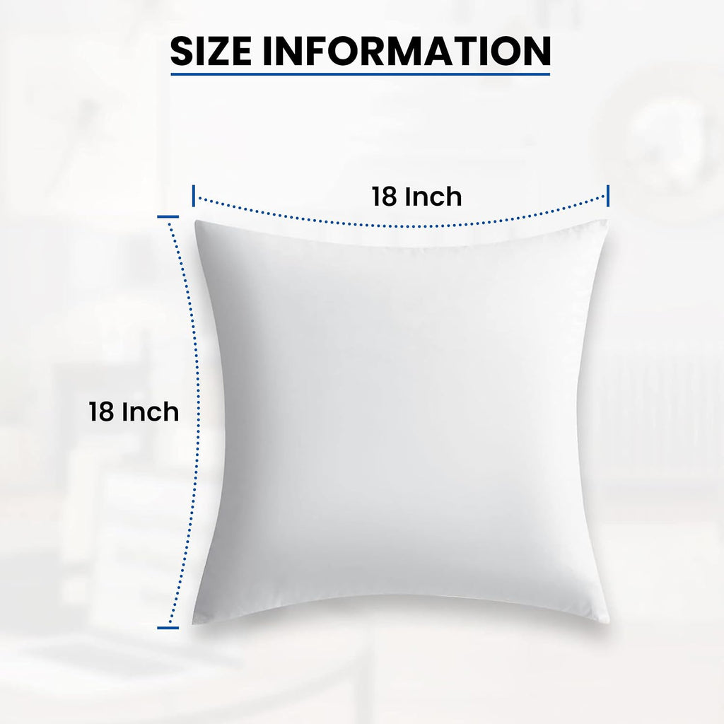 Throw Pillow Inserts 18 x18 4 Pack Square Pillow Forms - Set of 4