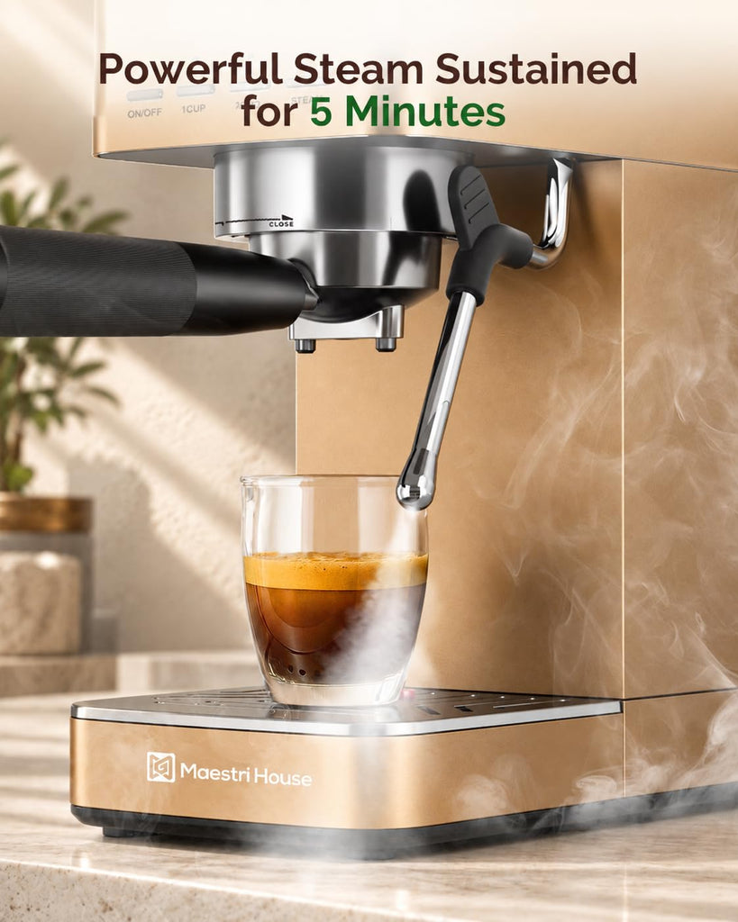 Espresso Machine with 20 Bar Italian Pump and Milk Frother