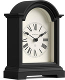 Carriage Clock - Classic Arch top Mantel Clock - Black - Roman Numerals - Classic Vintage Style for Mantelpiece, Desk, Table top, Shelf...