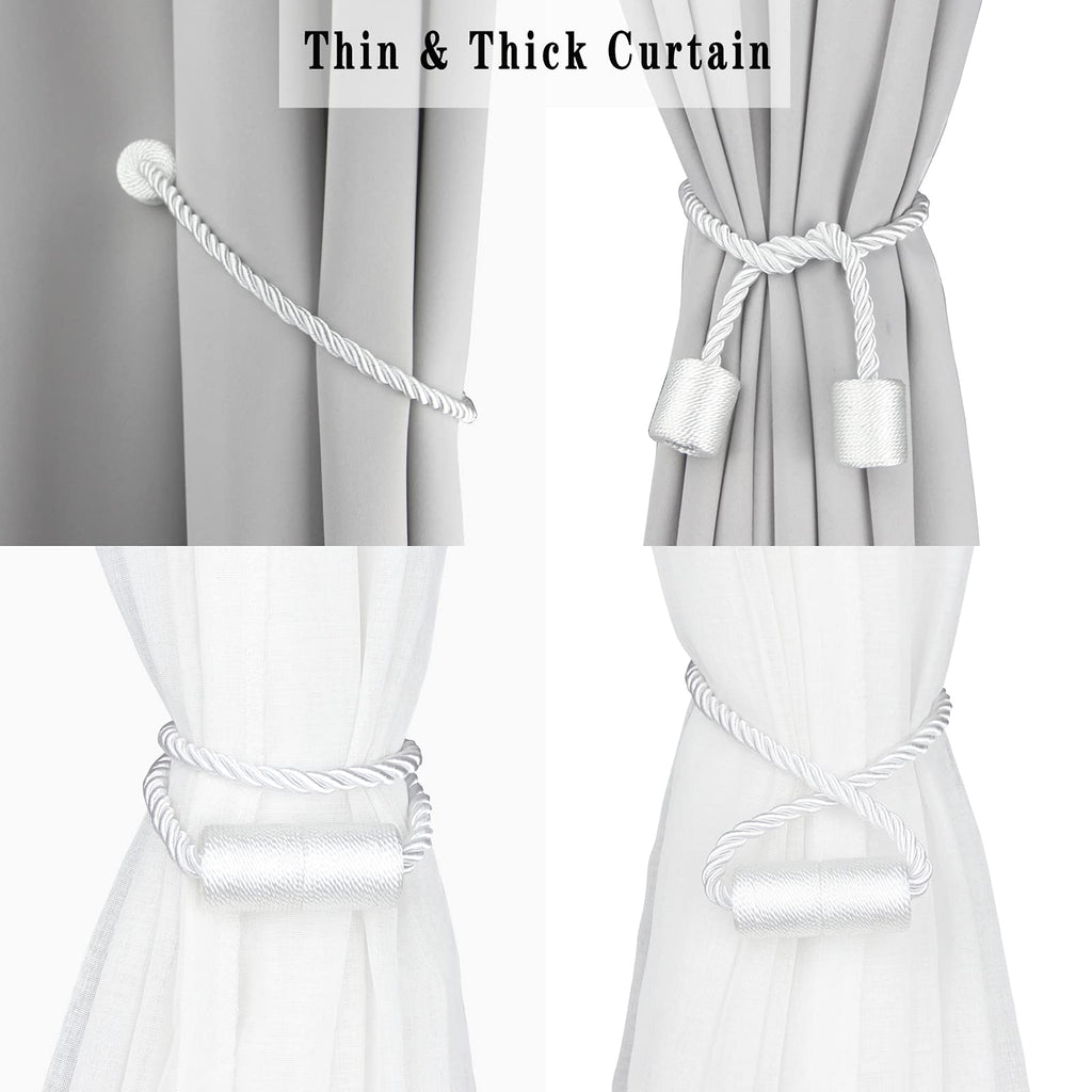 Magnetic Curtain Tiebacks Holdbacks Decorative Tie Backs for Windows