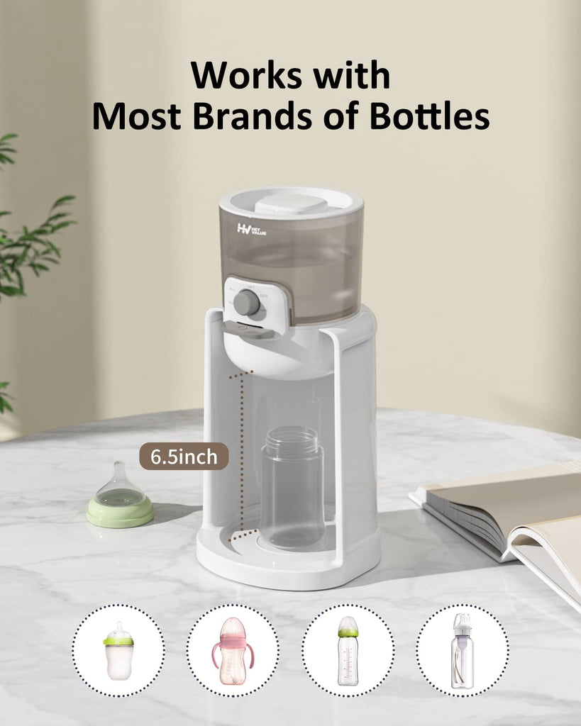 Water Warmer for Baby Formula with Night Light,Bottle Warmer,White