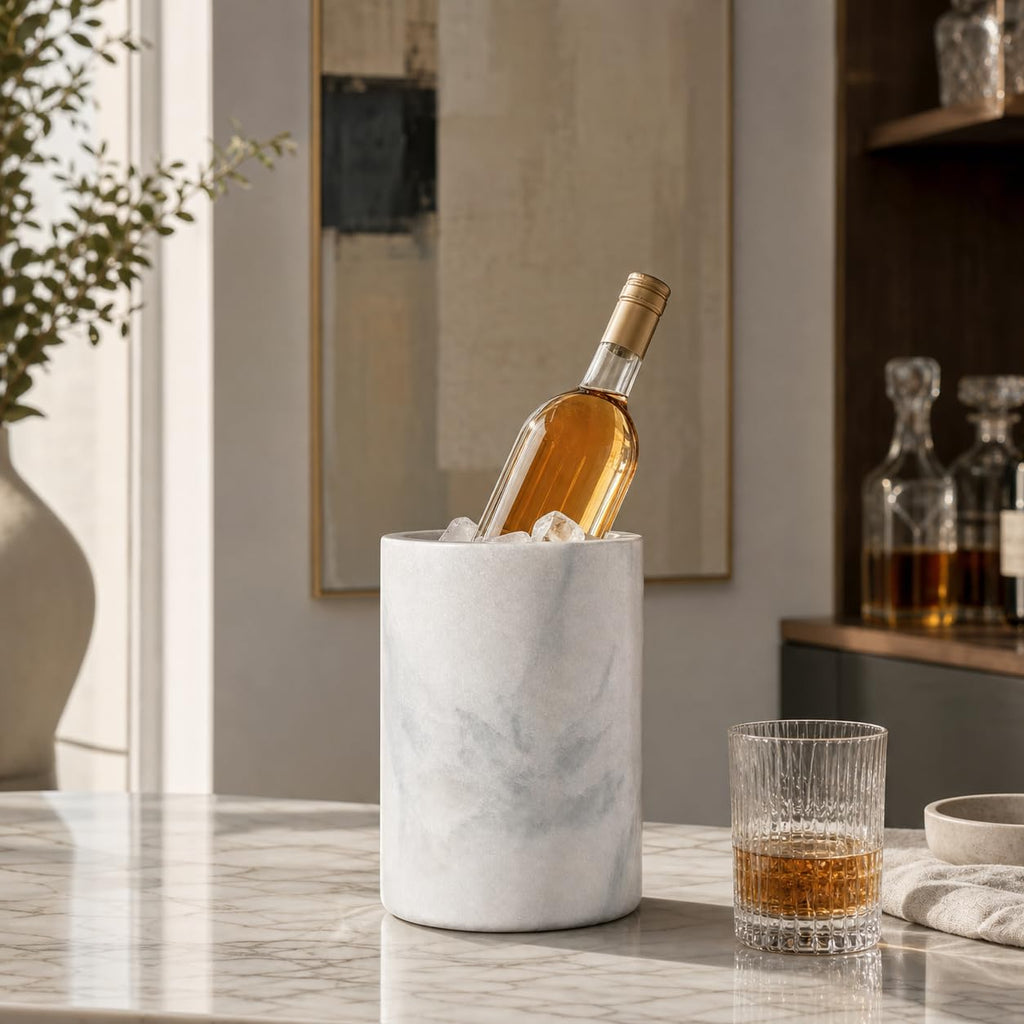 Natural Marble Utensil Holder Countertop