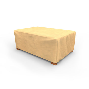 All-Seasons Outdoor Ottoman Cover 18" H x 33" W x 25" L, Tan