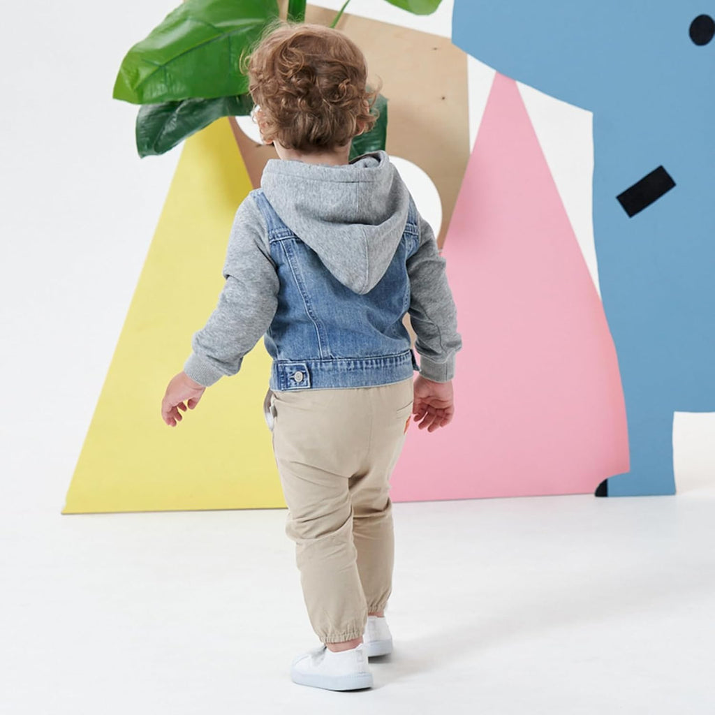 Boy Denim Jacket Toddlers Hooded Jean Coat