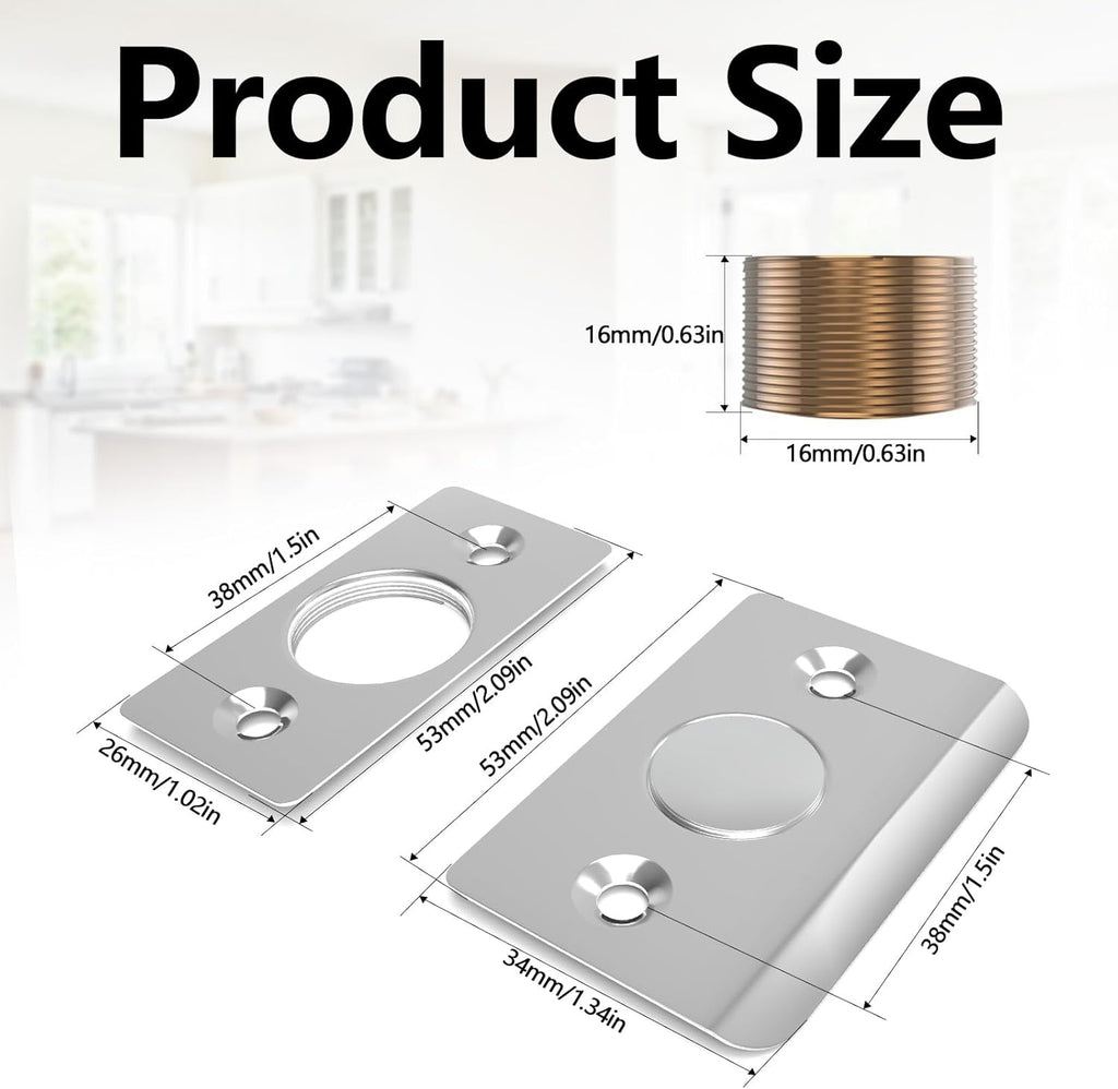 Upgraded Strong Magnetic Door Catch, Replacement for Traditional Door Ball Catch, Quite & Easy to Install, Use for Top