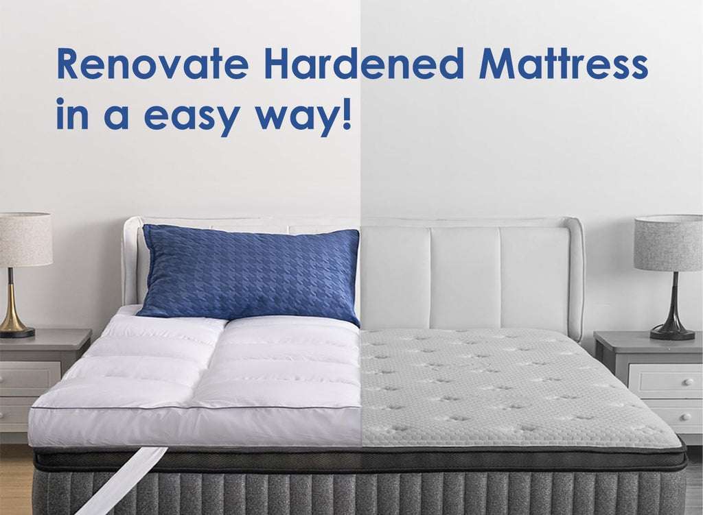 Mattress Topper Queen Cooling Pillow Top Thick Plush Pad Cover | Overfilled with 7D Down Alternative Extra Soft