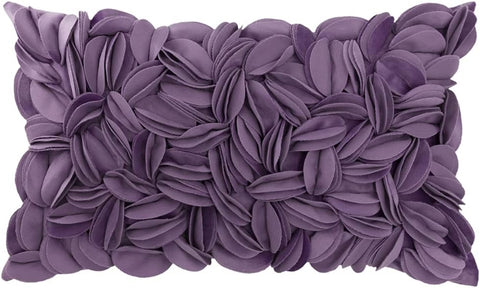 Hand Crafted Stereo Flower Throw Pillow Cover Rectangular Cushion Cover Soft Pillow Case