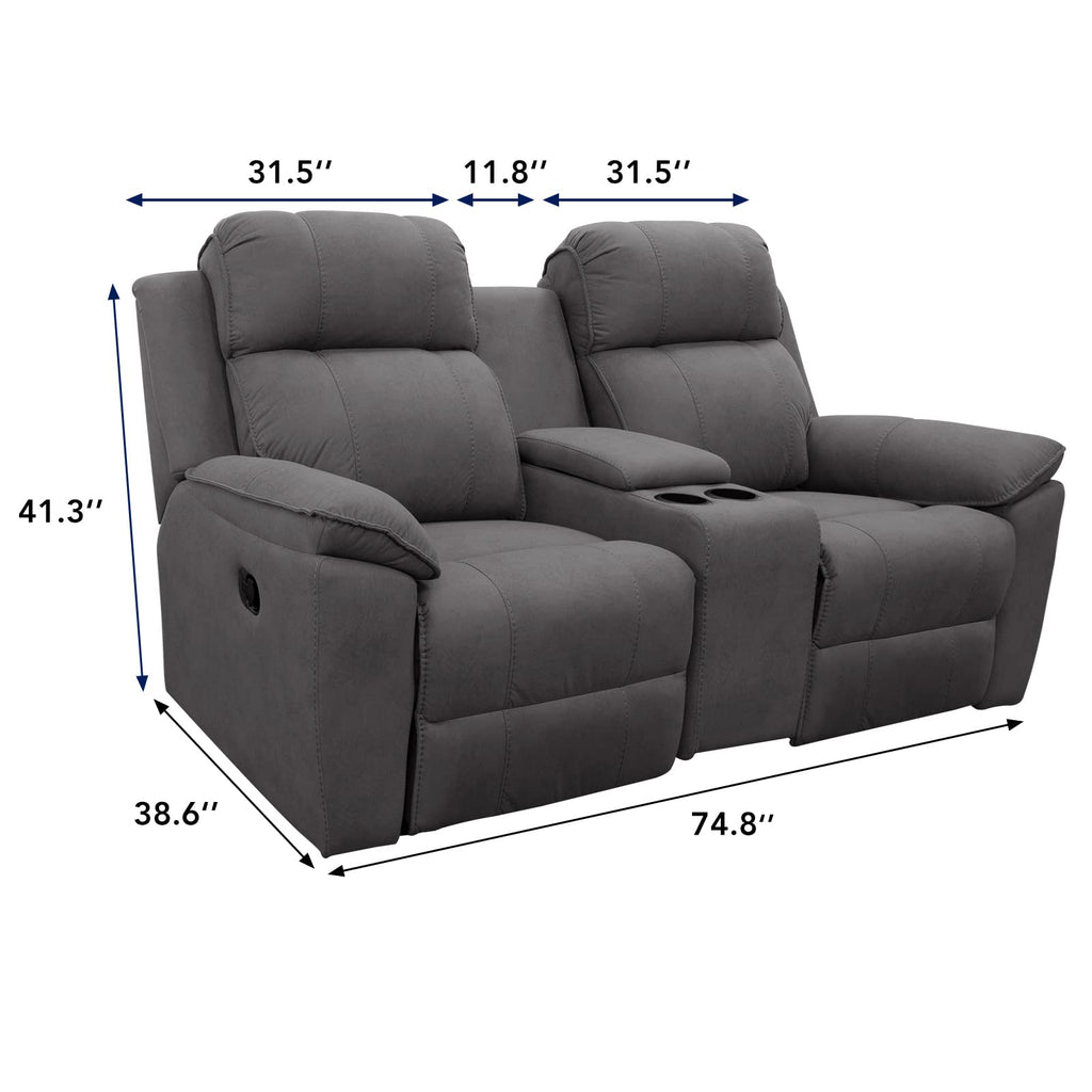 Water Resistant Reversible Loveseat Recliner Cover for Double