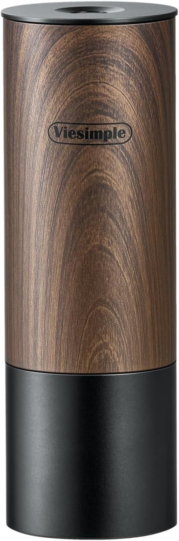 V2 Portable Electric Burr Coffee Grinder, 30 Settings, Walnut | 60% smaller body with one-touch auto-stop and