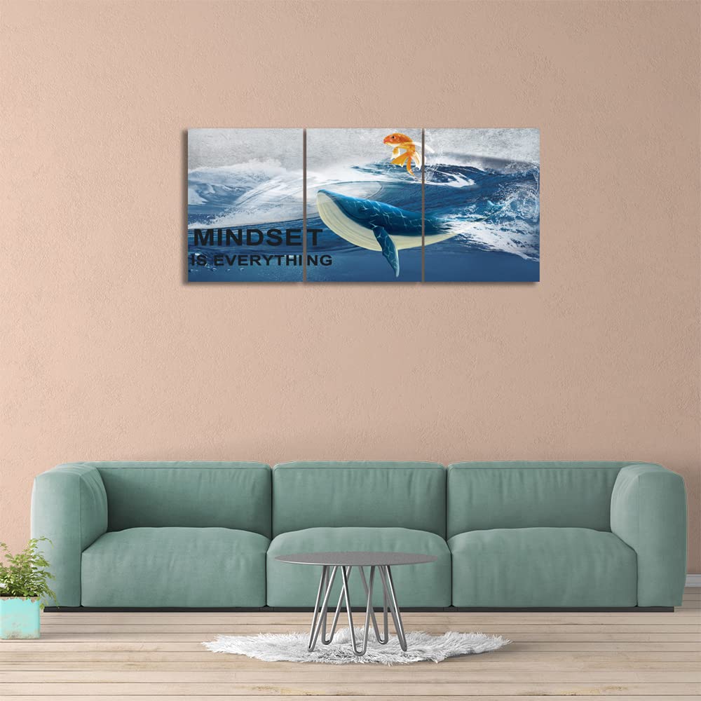 Motivational Canvas Painting Wall Art 3 Pieces Bathroom Ocean Decor Inspirational Pictures Paintings Prints Wall