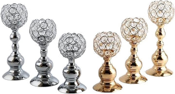 Luxury Crystal Gold Candlestick Romantic Candle Holder Party Bar Home Candelabra Cute Wedding Centerpiece