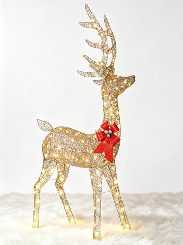 5FT Lighted Christmas Deer, Outdoor Reindeer Decoration