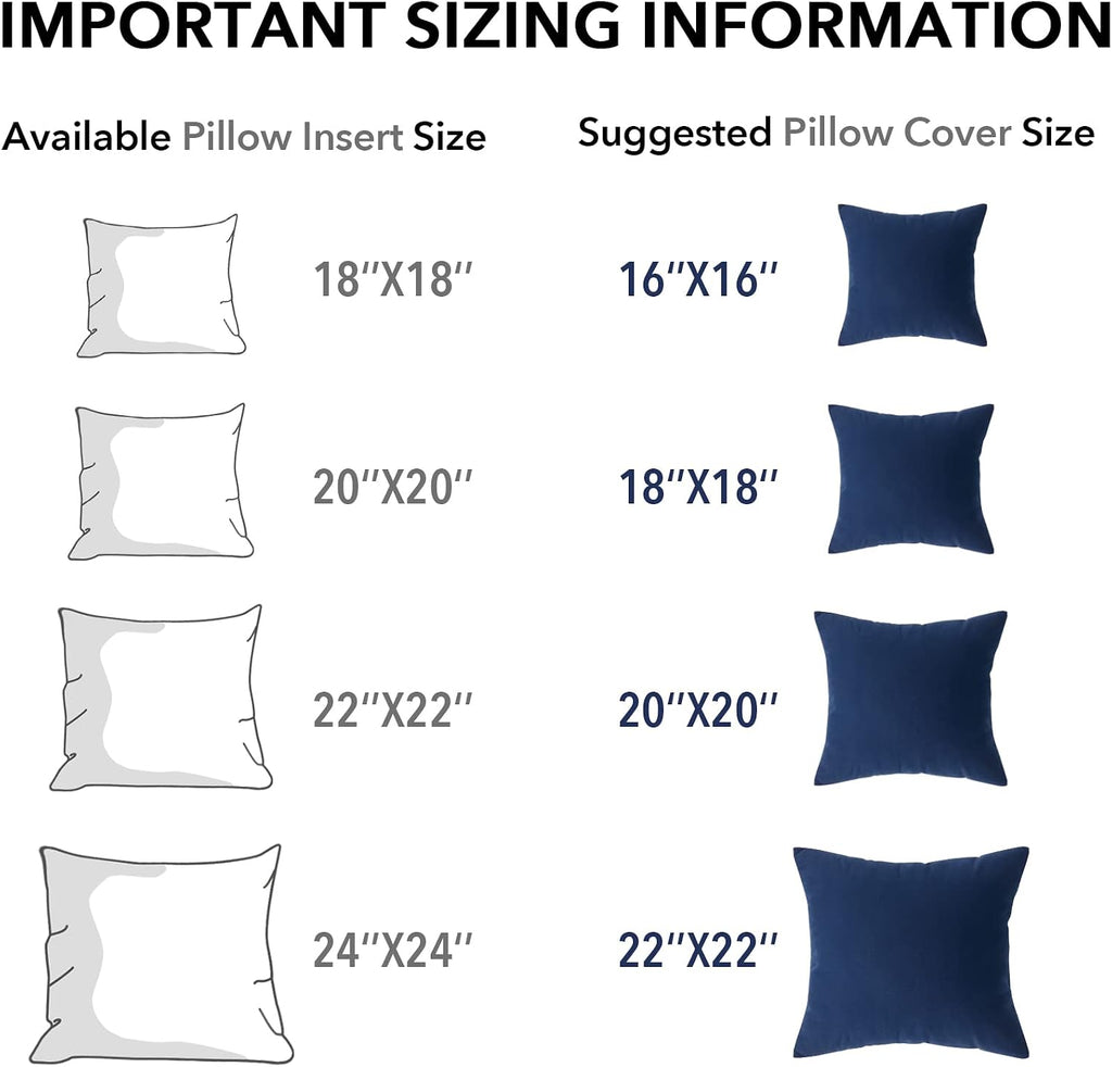 12 x 20 Throw Pillow Inserts - Set of 2