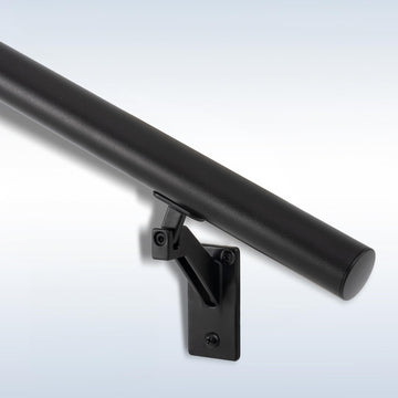 9 FT Handrails Kit for Indoor Outdoor Stairs, Modern Aluminum Handrail Set, 1.4" Diameter Bar, Adjustable 304 Stainless