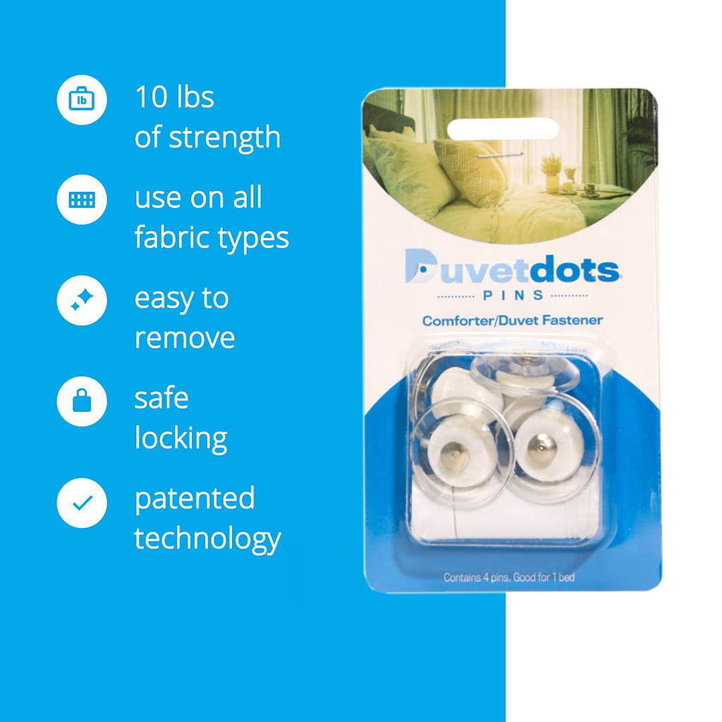 Dotz - DuvetComforter Strong Magnetic Fasteners with Key (Comforter GripsDuvet Cover ClipsMagnetic Duvet ClipDuvet
