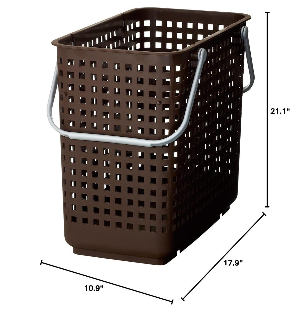 Laundry Hamper, Stackable Laundry Hamper with Handle, Large Width 10.9 inches (27.7 cm), Depth 17.9 inches