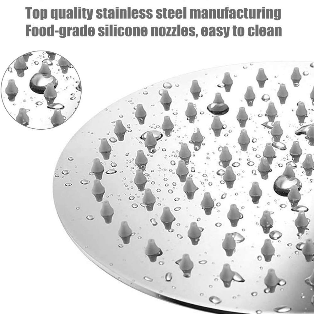 Rain Shower Head, Ultra-Thin Design-Pressure Boosting, Awesome Some Experience, High Flow Stainless Steel Rainfall