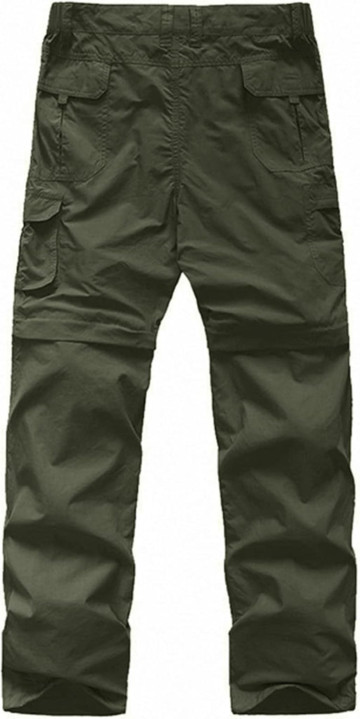 Pants for Boys Scout Kids Hiking Convertible Zip Off Cargo Safari