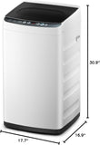 Portable Washing Machine, 0.9 cu. ft with 6 Cycles, Drum Clean, Quick, Stainless Steel Tub, Transparent Lid, LED