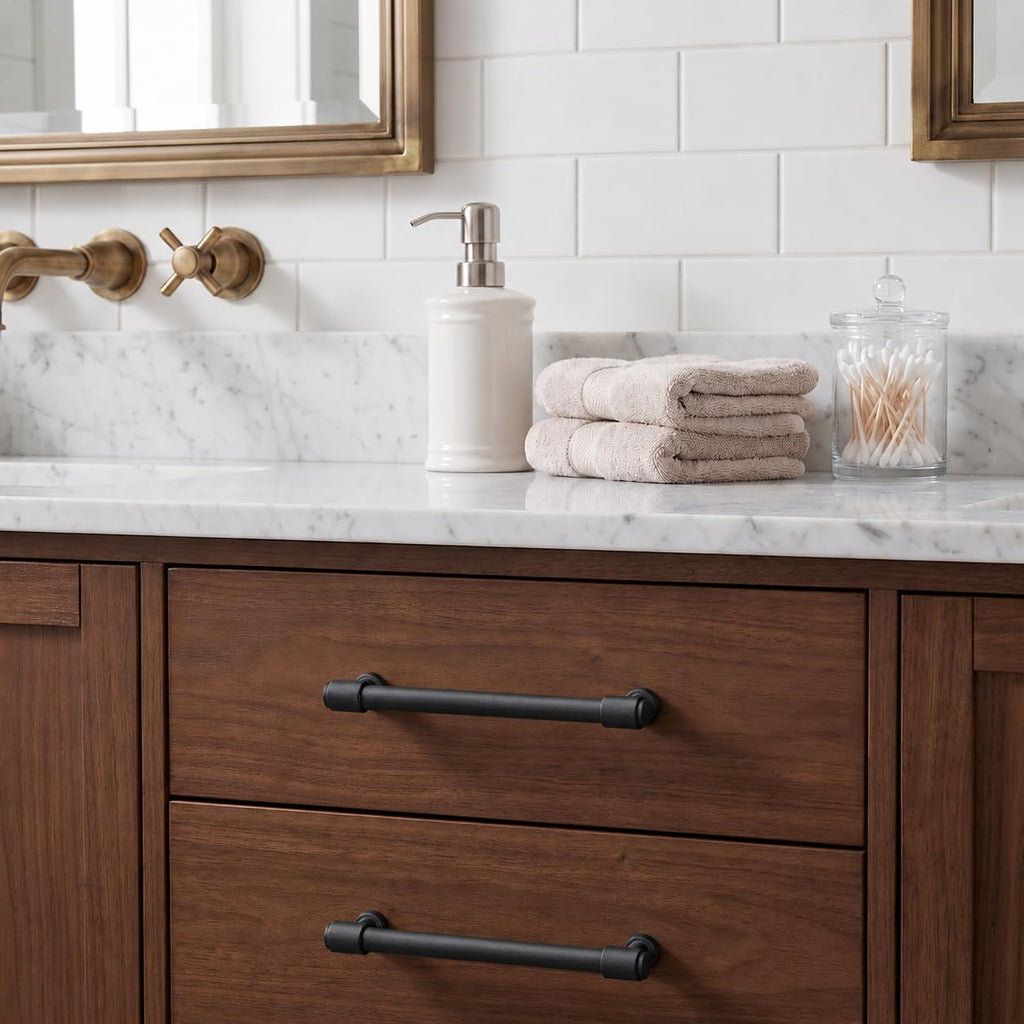 Appliance Pulls Matte Black 12 Inch(305mm) Center to Center 1 Pack Heavy Duty Drawer Pulls Kitchen Cabinet Handle