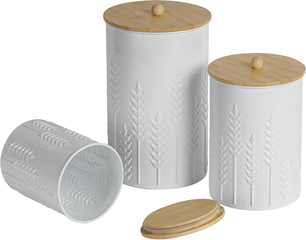 Kitchen Canister Tea Coffee Sugar Containers - Set of 3