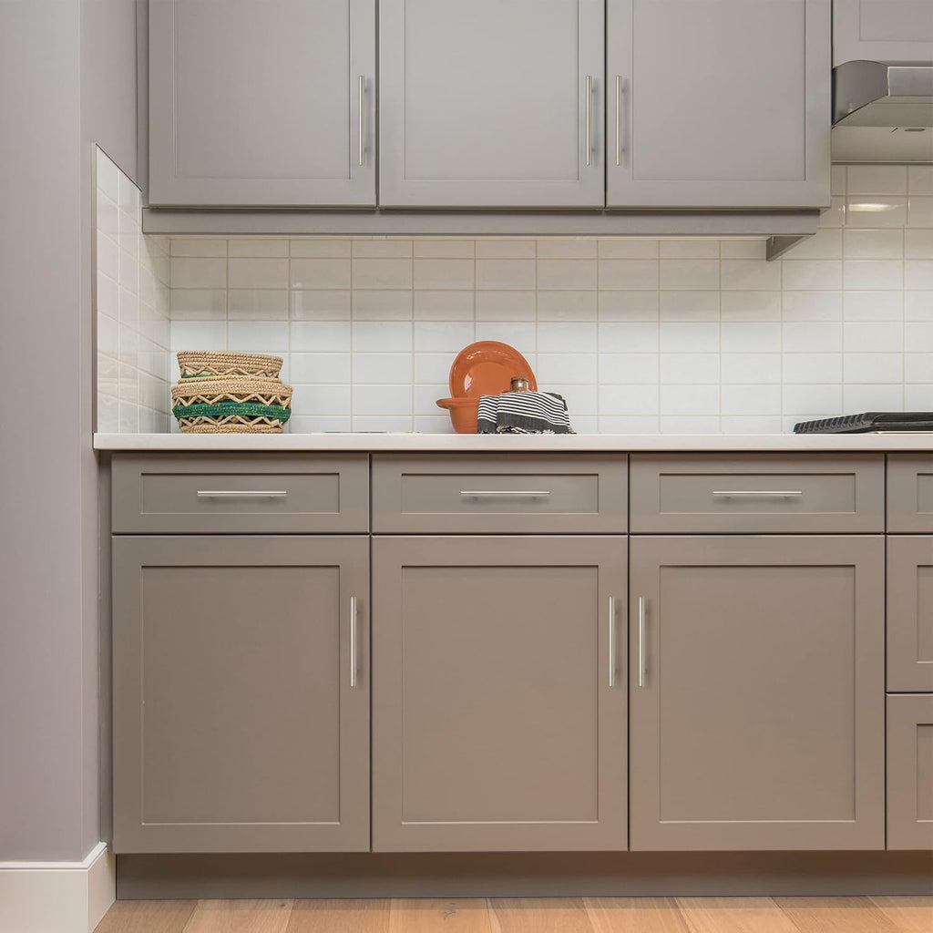 10 Pack | 7.38'' Cabinet Pulls Brushed Nickel Stainless Steel Kitchen Cupboard Handles Cabinet Handles 7.38”Length, 5”